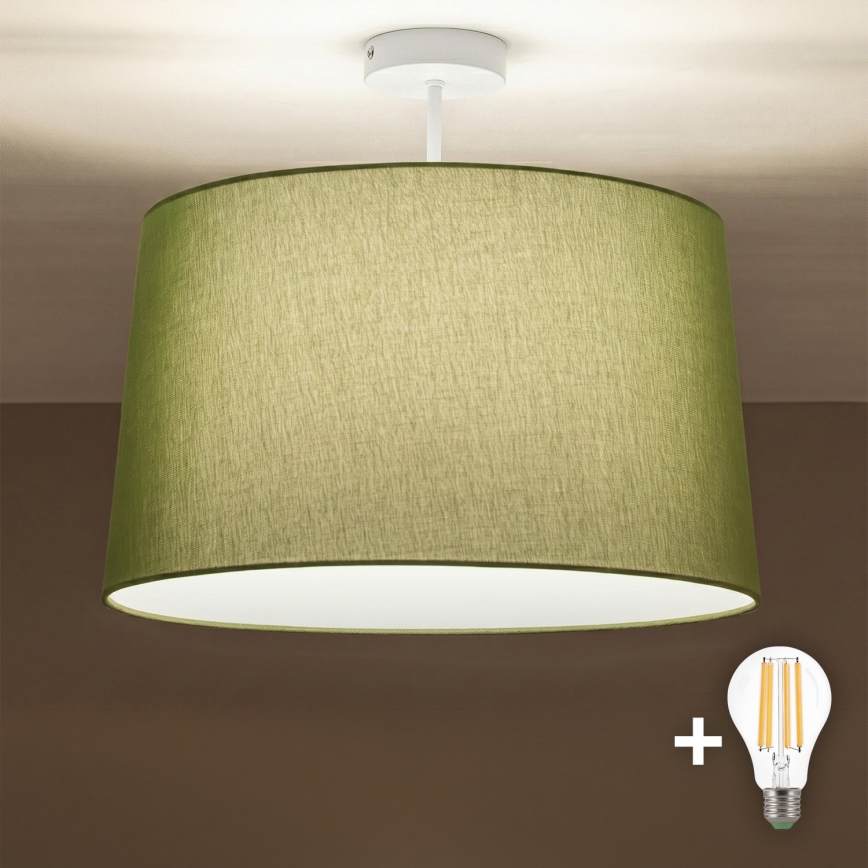 Brilagi - LED накладний стельовий світильник CERIA 1xE27/60W/230V Ø 45 см білий/зелений