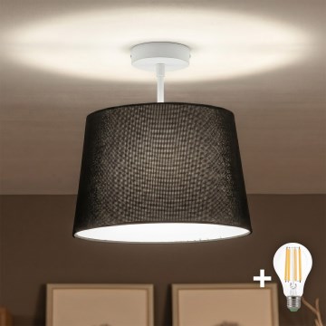 Brilagi - LED накладной потолочный светильник CERIA 1xE27/60W/230V, диаметр 30 см, белый/чёрный