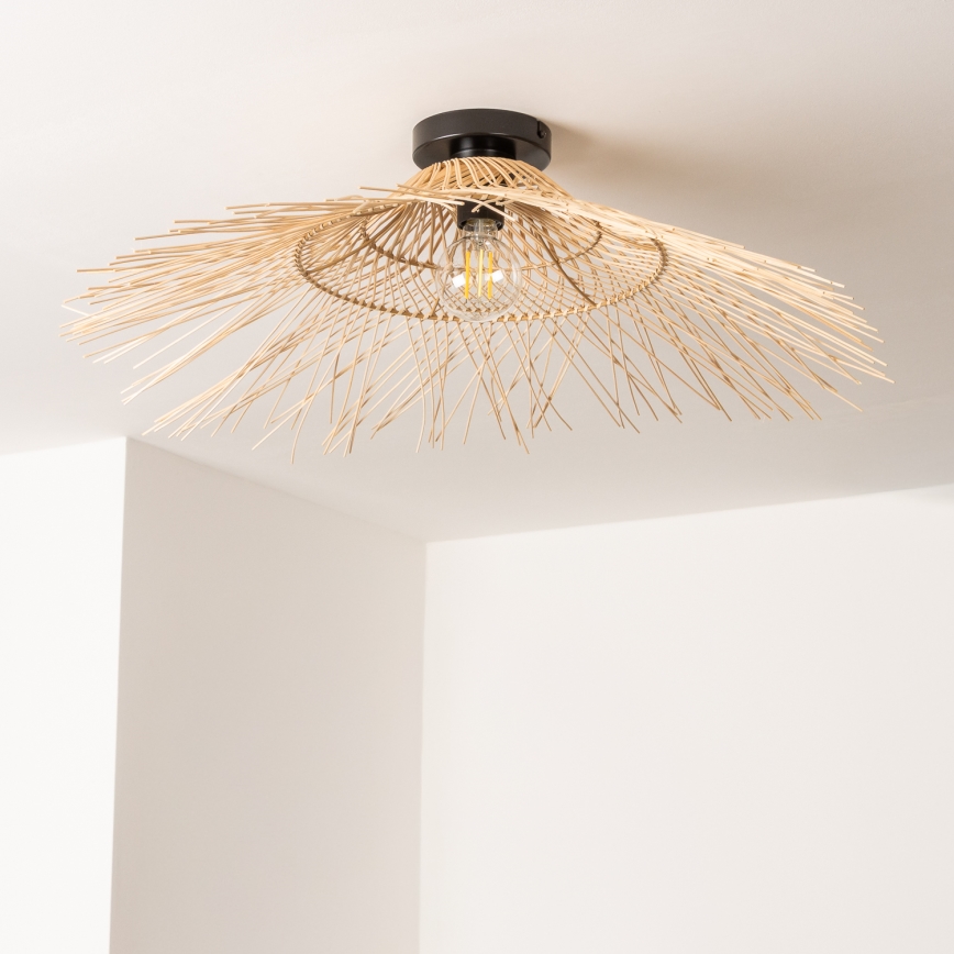 Brilagi - LED накладной потолочный светильник CERIA BOHO 1xE27/40W/230V, диаметр 100 см, бамбук