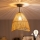 Brilagi - LED накладной потолочный светильник CERIA BOHO 1xE27/60W/230V диаметр 30 см черный/коричневый