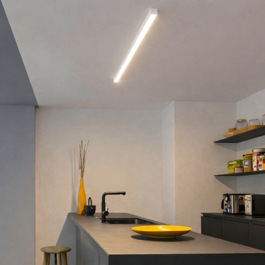 Brilagi - накладной потолочный светильник FULLDAY LED/20/30/40W/230V 2700/4000/6000K 120 cm UGR19 белый