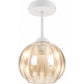 BRILAGI - LED накладной потолочный светильник RETRO GLASS 1xE27/60W/230V Ø 18 см белый/дымчато-бежевый