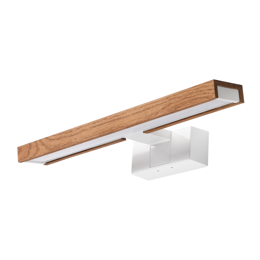 Brilagi - LED-подсветка зеркала для ванной 3 в 1 WOODY MIRROR LED/8W/230V 40 cm IP44 белый/дуб-вишня