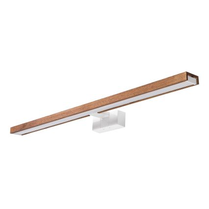 Brilagi - LED-освещение для зеркала в ванную WOODY MIRROR 3-в-1, 15 Вт/230 В, 80 см, IP44, белый/дуб вишня