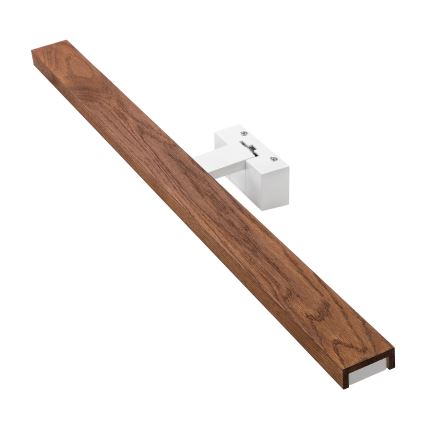 Brilagi - LED-освещение для зеркала в ванную WOODY MIRROR 3-в-1, 15 Вт/230 В, 80 см, IP44, белый/дуб вишня