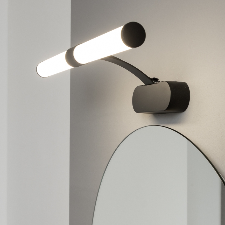 Brilagi - LED-підсвітка дзеркала для ванної кімнати 2 в 1 TUBEO LED/6 Вт/230 В 40 см IP44 чорна