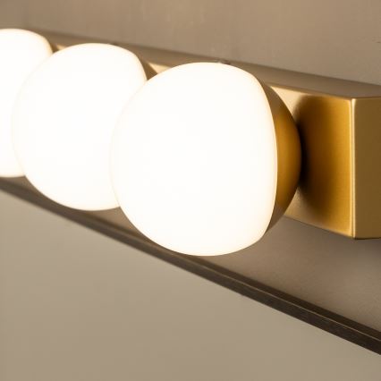 Брілагі - ЛЕД-підсвітка дзеркала для ванної кімнати ГОЛЛІВУД 4×ЛЕД/3 Вт/230 В 53 см IP44 золота