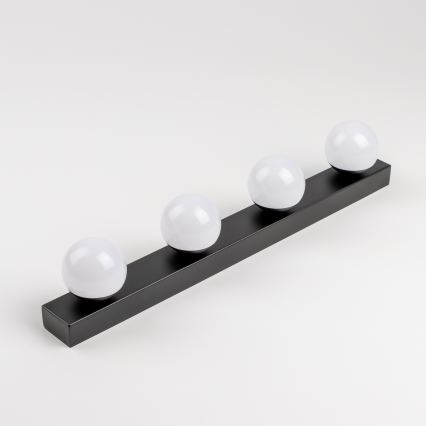 Brilagi - LED-освітлення дзеркала для ванної кімнати HOLLYWOOD 4xLED/3 Вт/230 В 53 см IP44 чорний