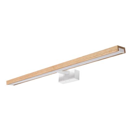 Brilagi - LED-підсвітка дзеркала для ванної 3-в-1 WOODY MIRROR LED/15W/230V 80 cm IP44 білий/дуб