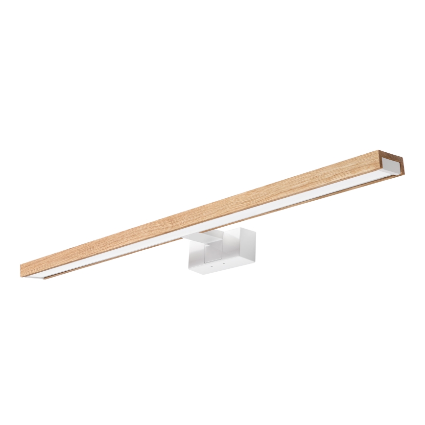 Brilagi - LED-підсвітка дзеркала для ванної 3-в-1 WOODY MIRROR LED/15W/230V 80 cm IP44 білий/дуб