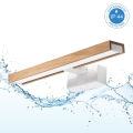 Brilagi - LED-освітлення дзеркала для ванної 3в1 WOODY MIRROR LED/8W/230V 40 cm IP44 білий/дуб