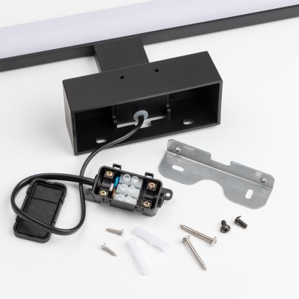 Brilagi - LED-підсвітка дзеркала для ванної кімнати 3 в 1 VESTRA LED/6 Вт/230 В 30 см IP44 чорна