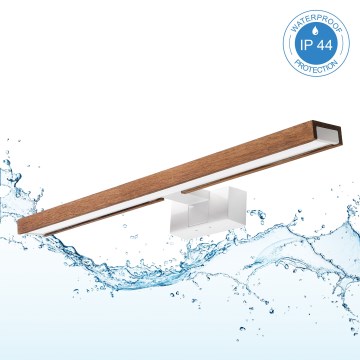 Brilagi - LED-освітлення дзеркала для ванної кімнати 3 в 1 WOODY MIRROR LED/12W/230V 60 cm IP44 білий/дуб/вишня