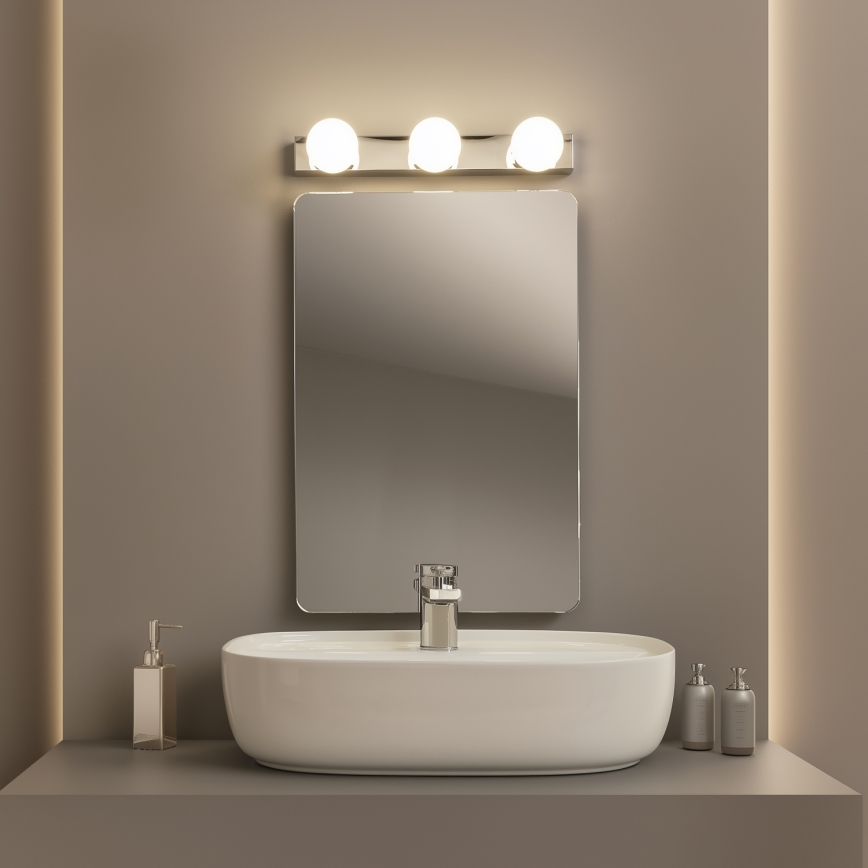 Брілагі - LED-освітлення для дзеркала у ванній Голлівуд 3xLED/3W/230V 39 см IP44 глянцевий хром