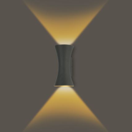 Brilagi - LED Outdoor Wall Light BICON LED/10W/230V Anthracite IP44