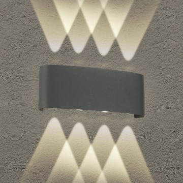 Brilagi - LED Outdoor Wall Light FLAREBOX LED/8W/230V Anthracite IP65