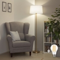 BRILAGI - LED підлогова лампа CERIA 1xE27/20W/230V діаметр 45 см біла/золота