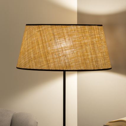 Brilagi - LED підлогова лампа CERIA 1xE27/40W/230V діам. 50 см бежева/чорна