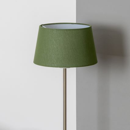 Brilagi - LED підлогова лампа CERIA 1xE27/40W/230V, діаметр 25 см, зелений/матовий хром