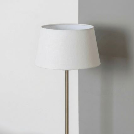 Brilagi - LED підлогова лампа CERIA 1xE27/40W/230V діаметр 30 см біла/матовий хром