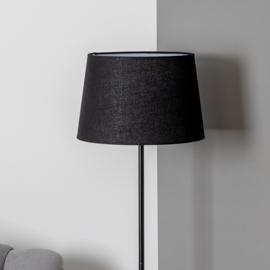 Brilagi - LED підлогова лампа CERIA 1xE27/40W/230V діаметр 30 см чорна