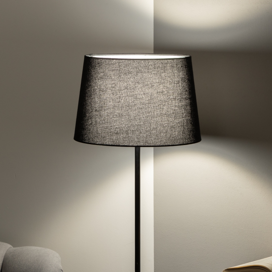 Brilagi - LED підлогова лампа CERIA 1xE27/40W/230V діаметр 30 см чорна