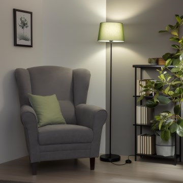 Brilagi - LED підлогова лампа CERIA 1xE27/40W/230V діаметр 30 см зелена/чорна