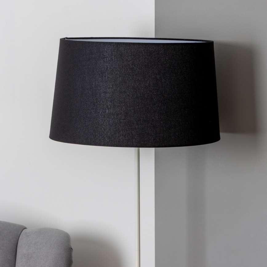 Brilagi - LED підлогова лампа CERIA 1xE27/40W/230V діаметр 45 см чорна/біла