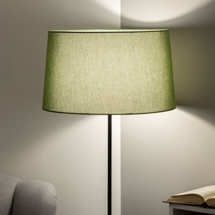 Brilagi - LED підлогова лампа CERIA 1xE27/40W/230V діаметр 45 см зелена/чорна