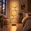 BRILAGI - LED-підлогова лампа ECHO LED/36 Вт/230 В 4000 К 110 см чорна
