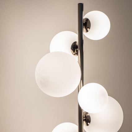 BRILAGI - LED підлогова лампа MILLA 7xG9/3W/230V чорний хром/білий