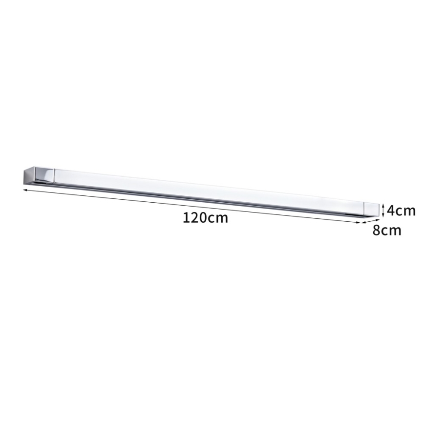 BRILAGI - LED-підсвічування дзеркала для ванної AQUA LINE LED/36W/230V 120 cm IP44 глянцевий хром CRI 90