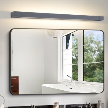 Brilagi - LED-підсвічування дзеркала для ванної кімнати AQUA LINE LED/24 Вт/230 В 90 см IP44 антрацит CRI 90