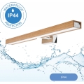 Brilagi - LED Підсвітка для дзеркала для ванної WOODY MIRROR LED/12W/230V 60 см IP44 дуб/глянцевий хром