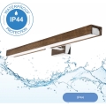 Brilagi - LED Підсвітка для дзеркала для ванної WOODY MIRROR LED/12W/230V 60 см IP44 дуб волоський горіх/глянцевий хром