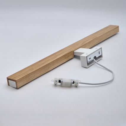 Brilagi - LED Підсвітка для дзеркала для ванної WOODY MIRROR LED/12W/230V 60 см IP44 дуб/білий