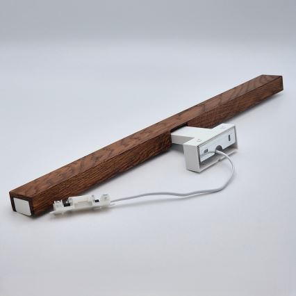 Brilagi - LED Підсвітка для дзеркала для ванної WOODY MIRROR LED/12W/230V 60 см IP44 дуб вишня/білий