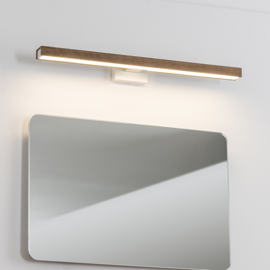 Brilagi - LED Підсвітка для дзеркала для ванної WOODY MIRROR LED/12W/230V 60 см IP44 дуб волоський горіх/білий