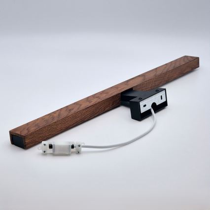 Brilagi - LED Підсвітка для дзеркала для ванної WOODY MIRROR LED/12W/230V 60 см IP44 дуб вишня/чорний
