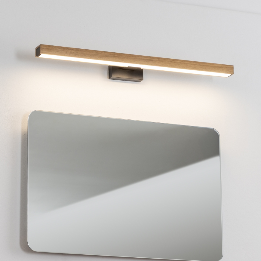 Brilagi - LED Підсвітка для дзеркала для ванної WOODY MIRROR LED/12W/230V 60 см IP44 дуб/чорний