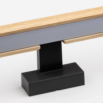 Brilagi - LED Підсвітка для дзеркала для ванної WOODY MIRROR LED/12W/230V 60 см IP44 дуб/чорний
