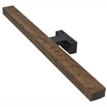 Brilagi - LED Підсвітка для дзеркала для ванної WOODY MIRROR LED/12W/230V 60 см IP44 дуб волоський горіх/чорний
