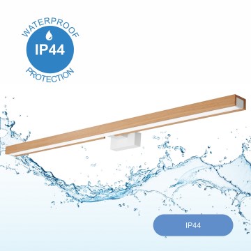 Brilagi - LED Підсвітка для дзеркала для ванної WOODY MIRROR LED/15W/230V 90 см IP44 дуб/білий