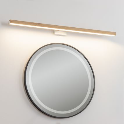 Brilagi - LED Підсвітка для дзеркала для ванної WOODY MIRROR LED/15W/230V 90 см IP44 дуб/білий