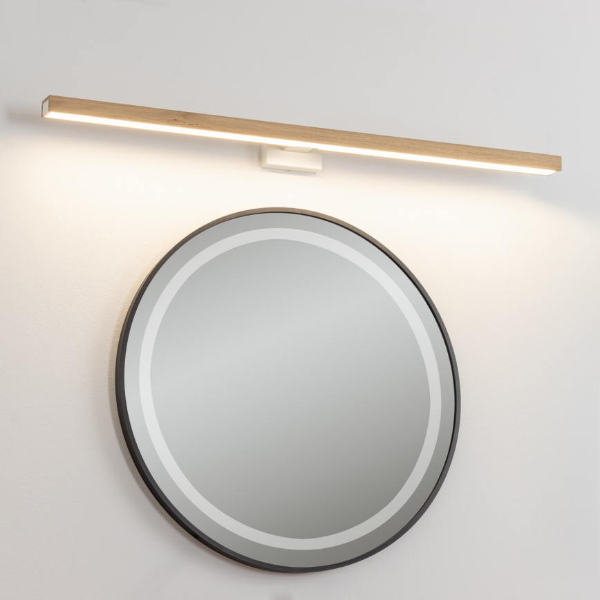 Brilagi - LED Підсвітка для дзеркала для ванної WOODY MIRROR LED/15W/230V 90 см IP44 дуб/білий