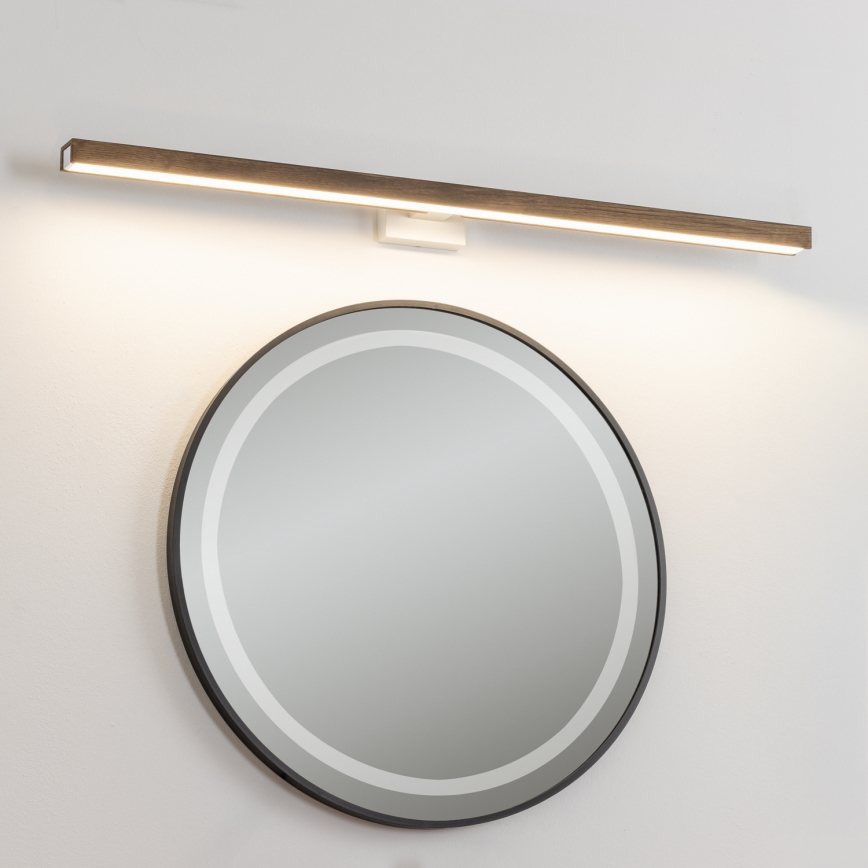 Brilagi - LED Підсвітка для дзеркала для ванної WOODY MIRROR LED/15W/230V 90 см IP44 дуб волоський горіх/білий