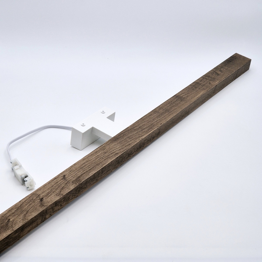 Brilagi - LED Підсвітка для дзеркала для ванної WOODY MIRROR LED/15W/230V 90 см IP44 дуб волоський горіх/білий
