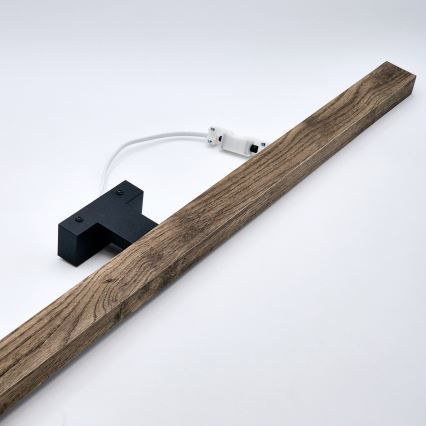 Brilagi - LED Підсвітка для дзеркала для ванної WOODY MIRROR LED/15W/230V 90 см IP44 дуб волоський горіх/чорний