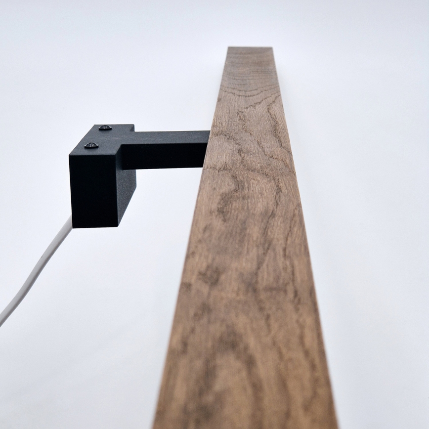 Brilagi - LED Підсвітка для дзеркала для ванної WOODY MIRROR LED/15W/230V 90 см IP44 дуб вишня/чорний