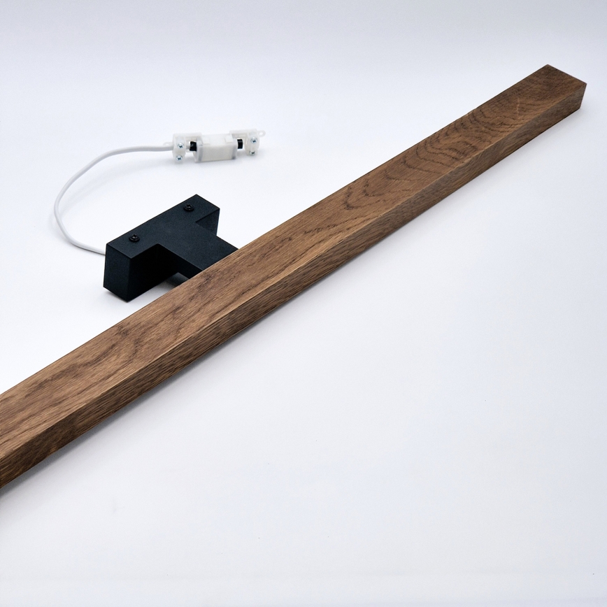 Brilagi - LED Підсвітка для дзеркала для ванної WOODY MIRROR LED/15W/230V 90 см IP44 дуб вишня/чорний